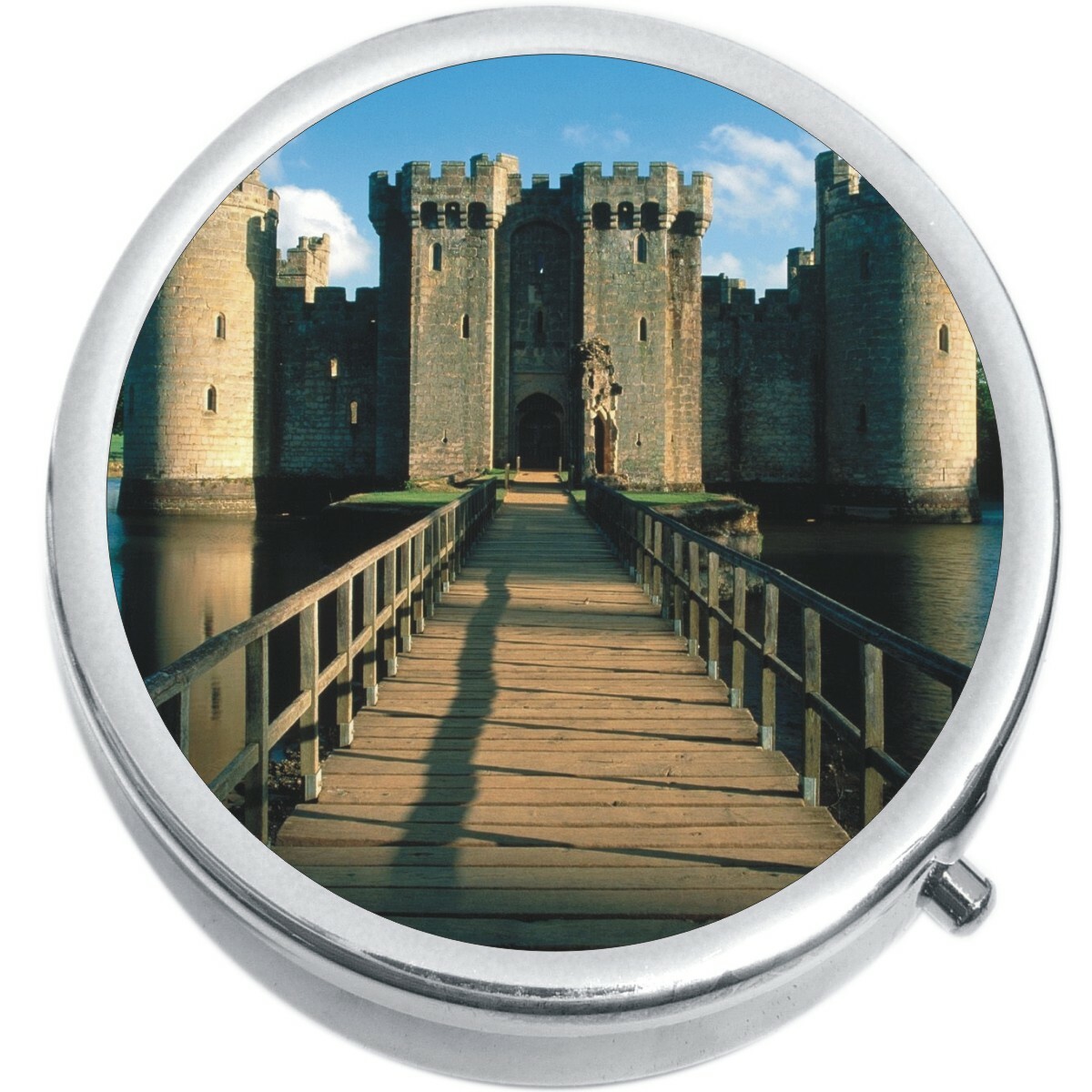 Bodiam Castle Medicine Vitamin Compact Pill Box