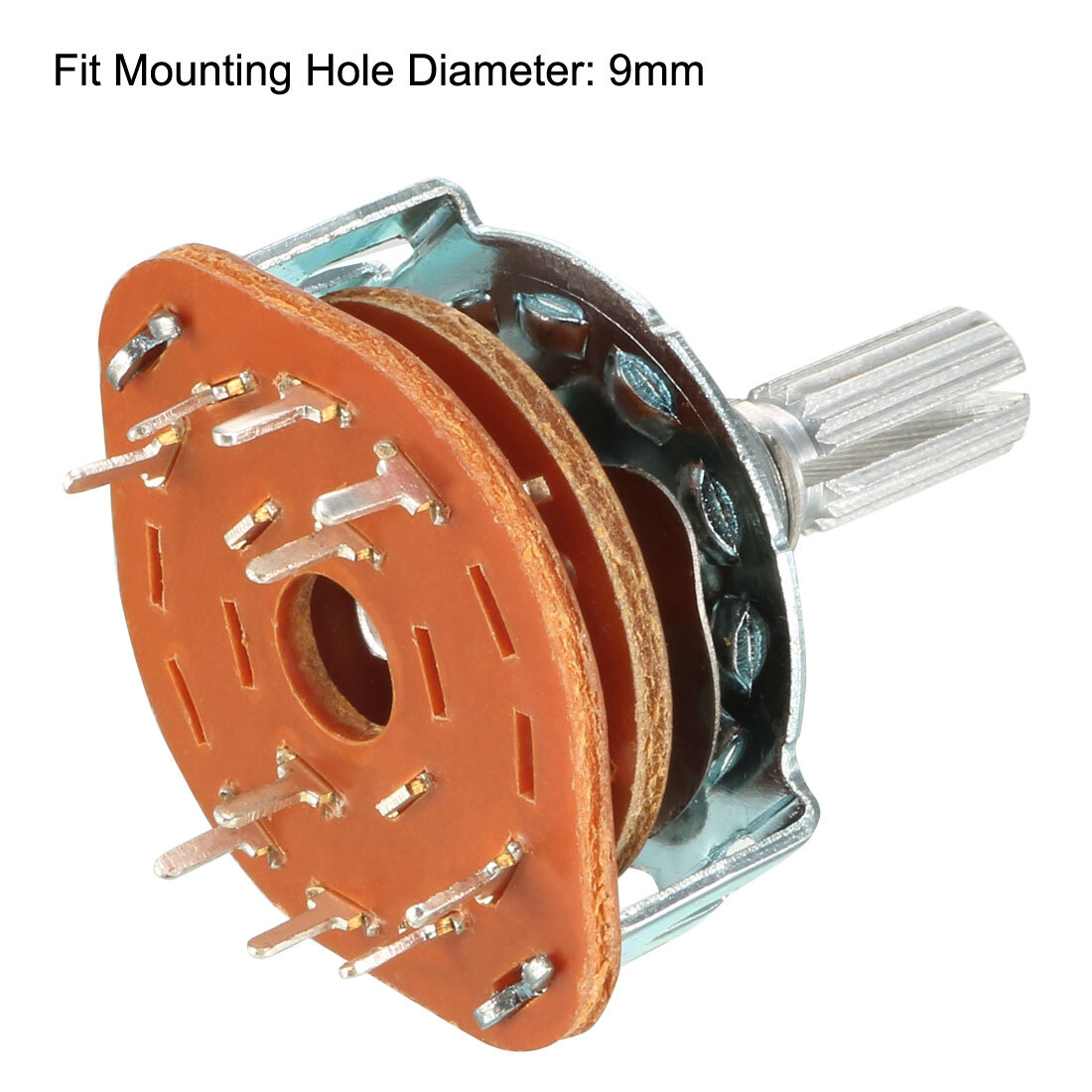 5pcs 2P4T 2 Pole 4 Position Selectable Single Deck Band Channel Rotary Switch