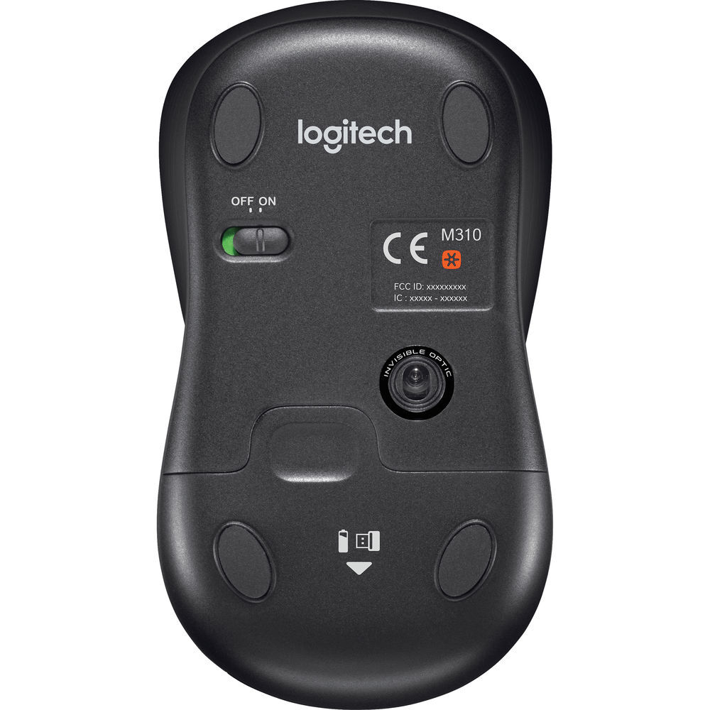 Logitech M310 Wireless Mouse - Silver (2 PACK)