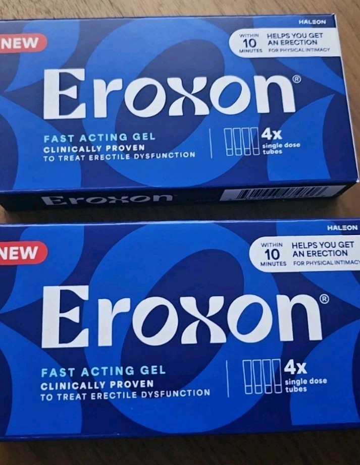 Eroxon Stimgel 2 PACK Fast Acting Gel Total 8 Single Dose Tubes Sell By 10/26
