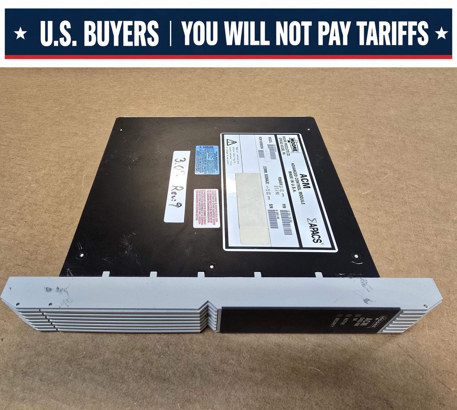 MOORE 39ACM24BAN APACS, ROM:3.03, REV:9, ACM ADVANCED CONTROL MODULE, 24VDC, P/N
