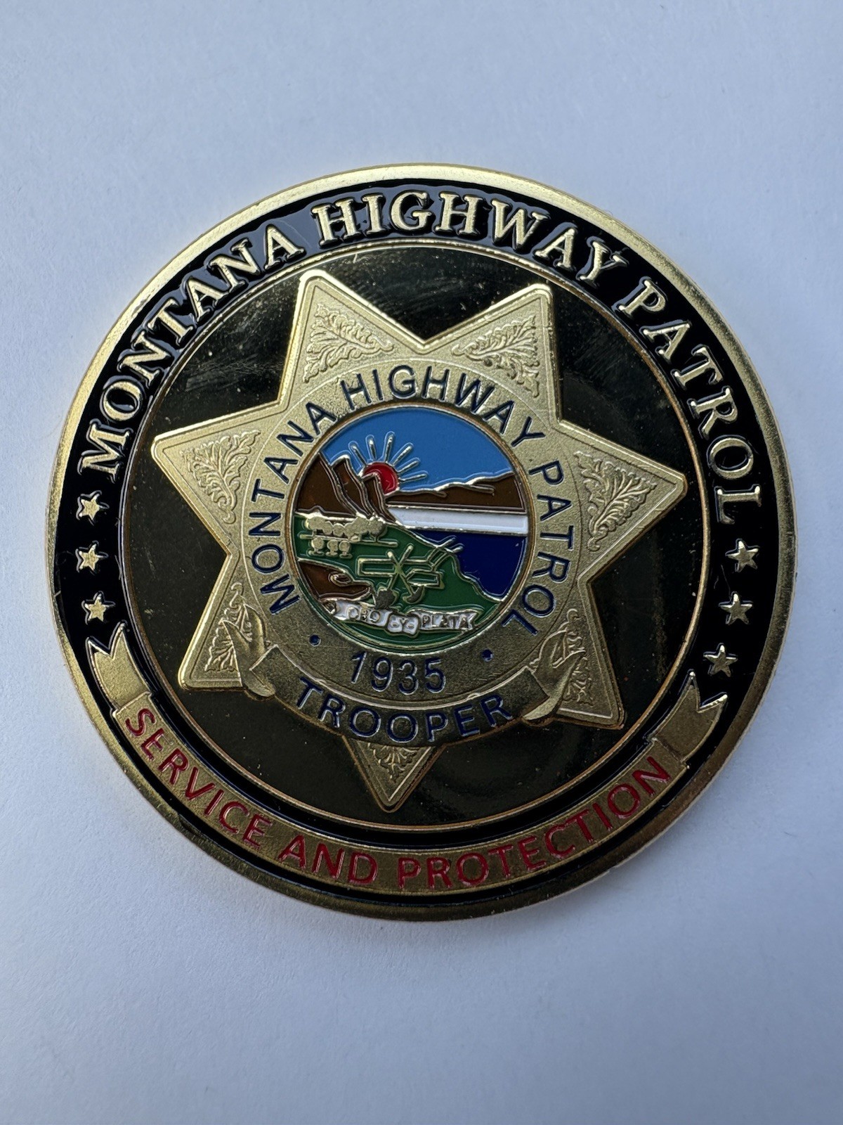 Montana Highway Patrol Police Challenge Coin