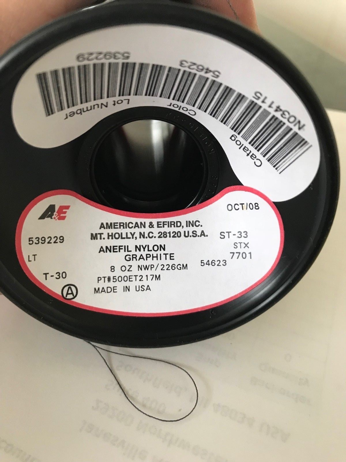 Anefil Nylon Graphite Thread