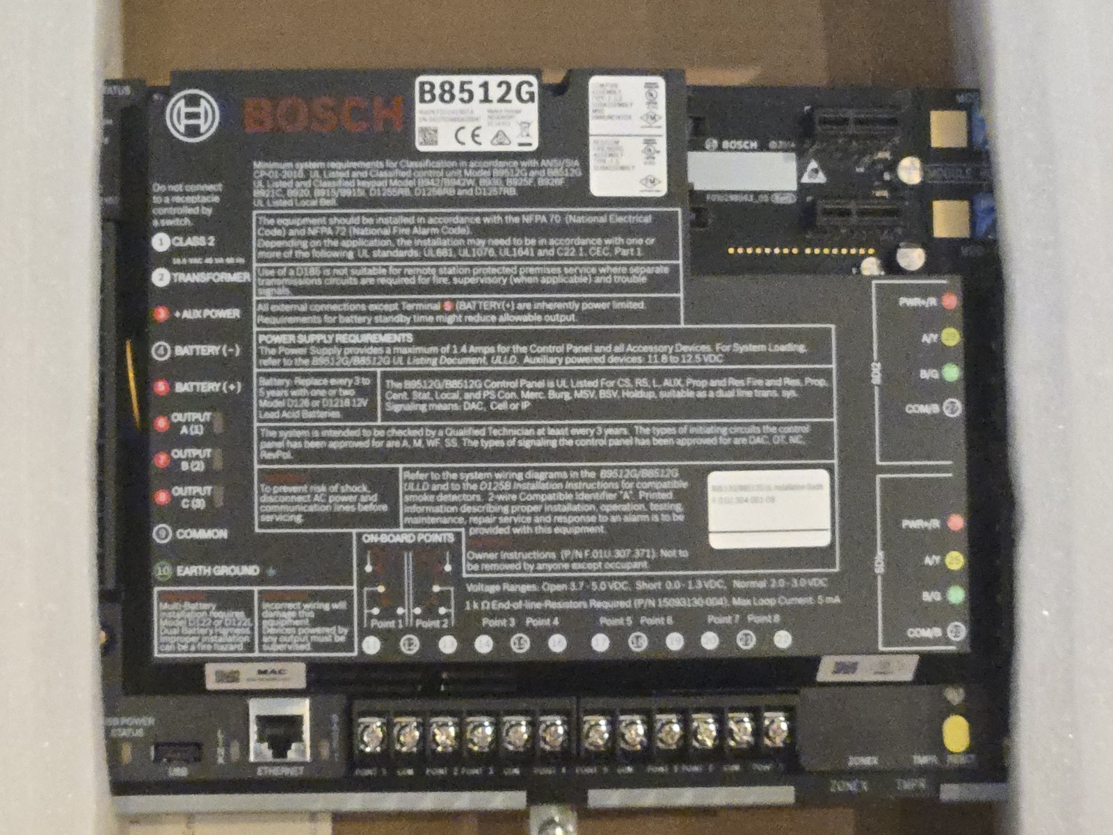 Bosch B8512G Security System Control Panel - NEW