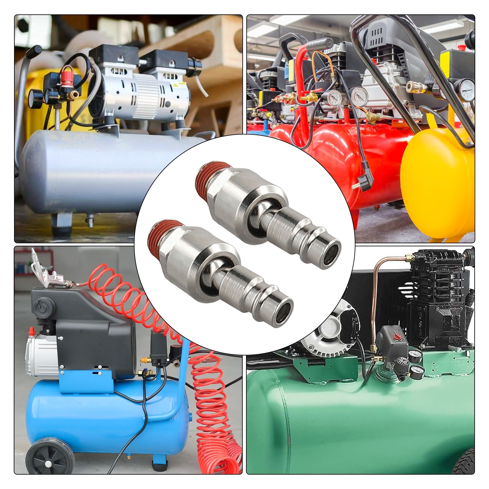 Industrial Quality 14 NPT Quick Connectors with Full Range of Hose Mobility