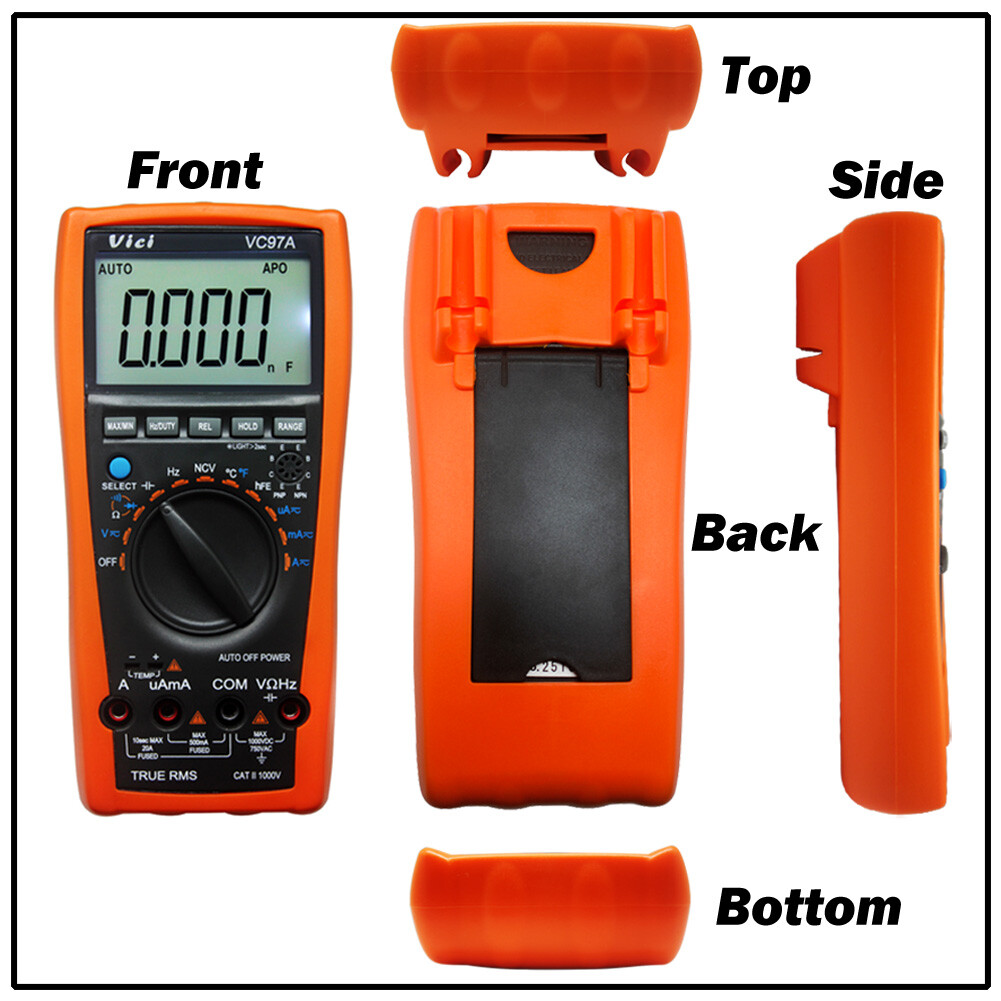AideTek VC97A 3999 Auto Range digital Multimeter T-RMS back light with TLP20157