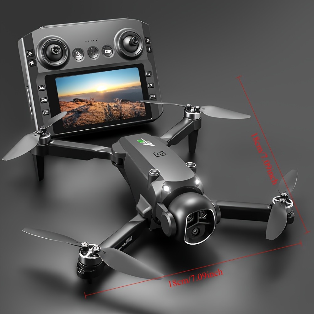4.3-inch screen remote-controlled drone,HD camera,brushless FPV,2 batteries