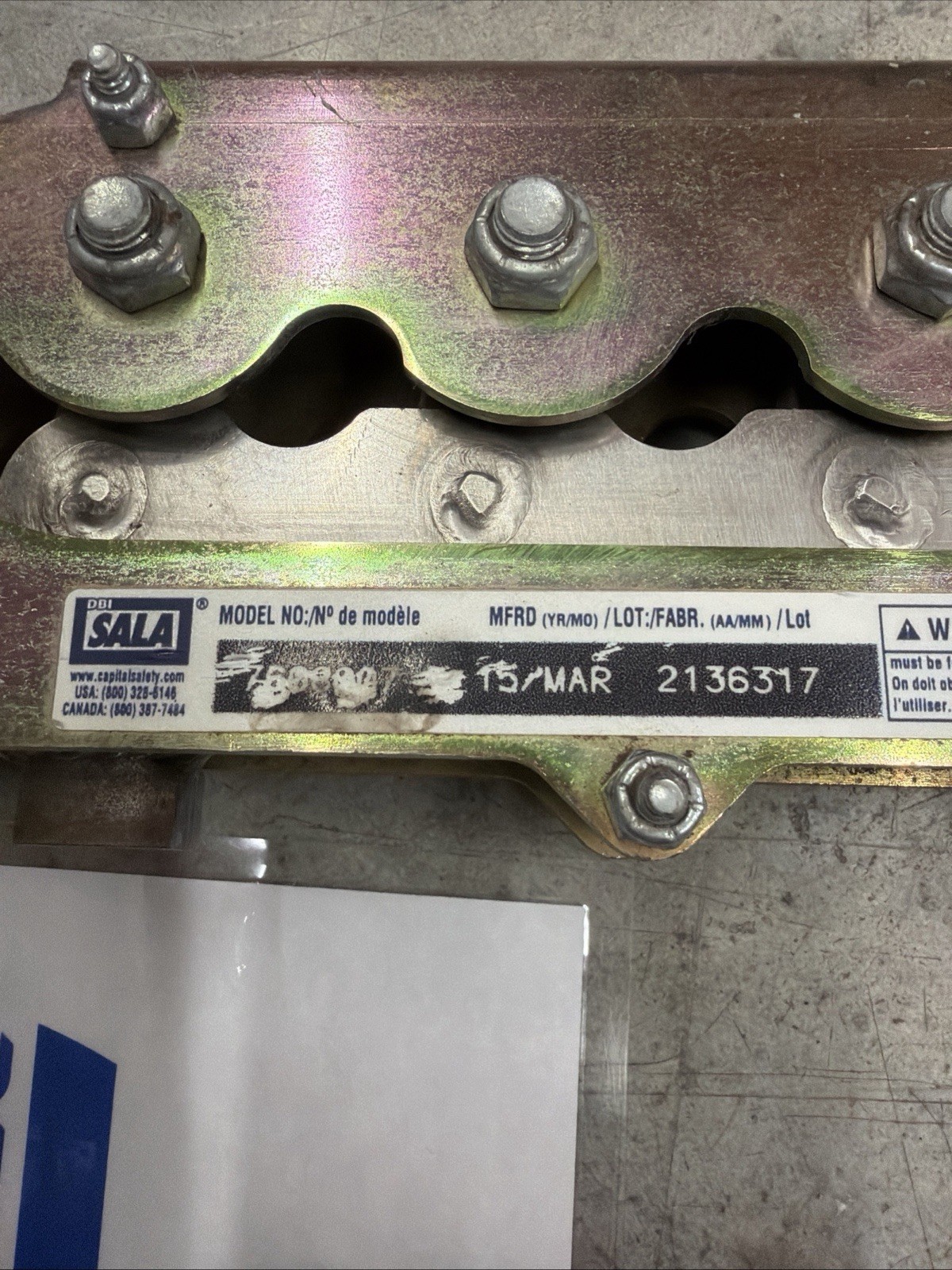 3M DBI-SALA 7608007 Cable Horizontal Lifeline System, HLL System, 60 Ft Length