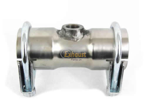 CLAMP ON LAMBDA BOSS 48mm - 1 7/8" Exhaust Tube Pipe Repair Section Connector