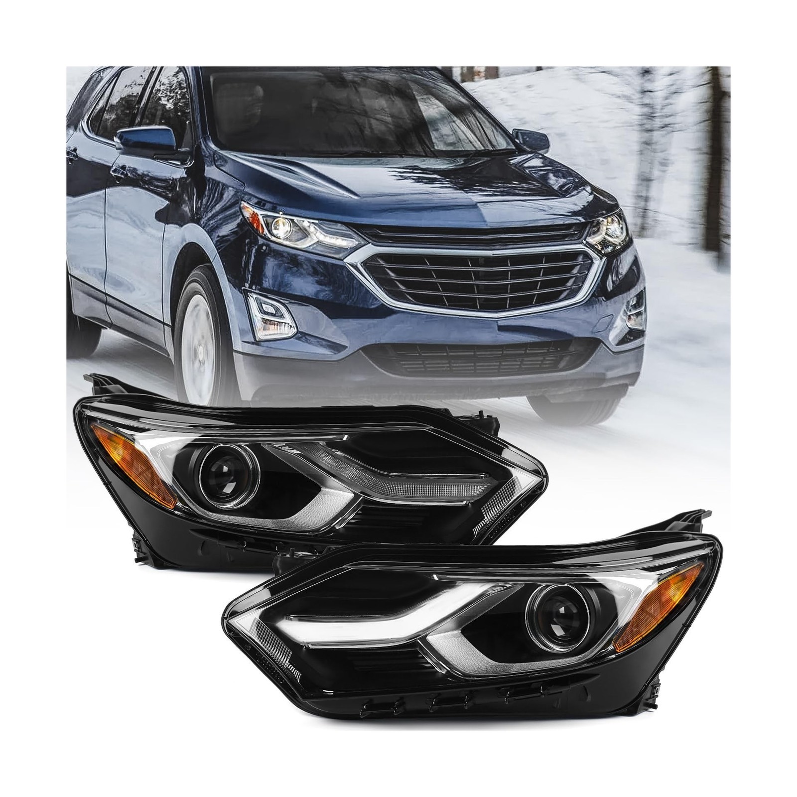 FIONE Headlights Assembly Compatible with Equinox 2018 2019 2020 2021 H...