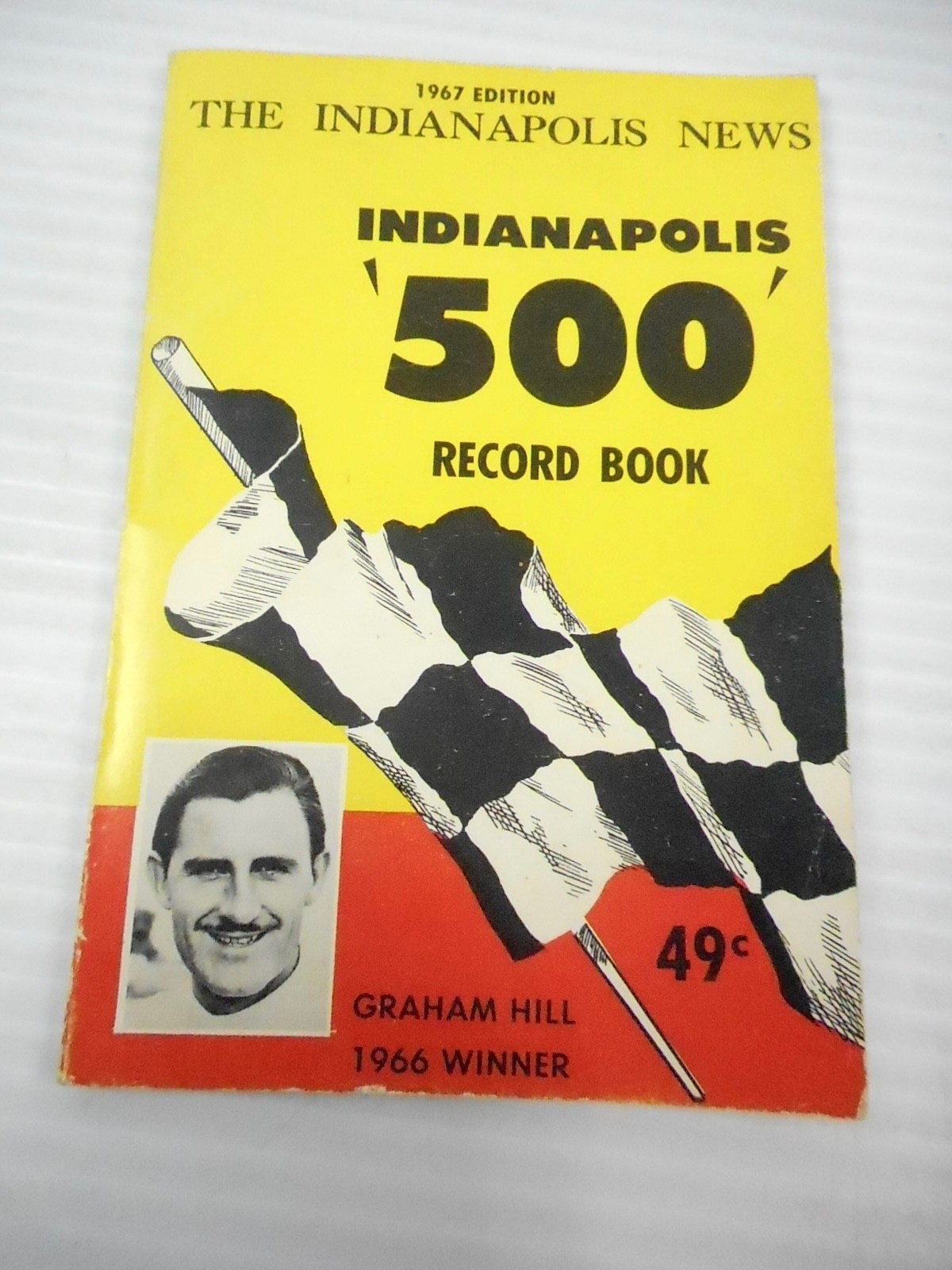 Vintage 1967 Edition Indianapolis 500 Record Book Driver Photos And Stats