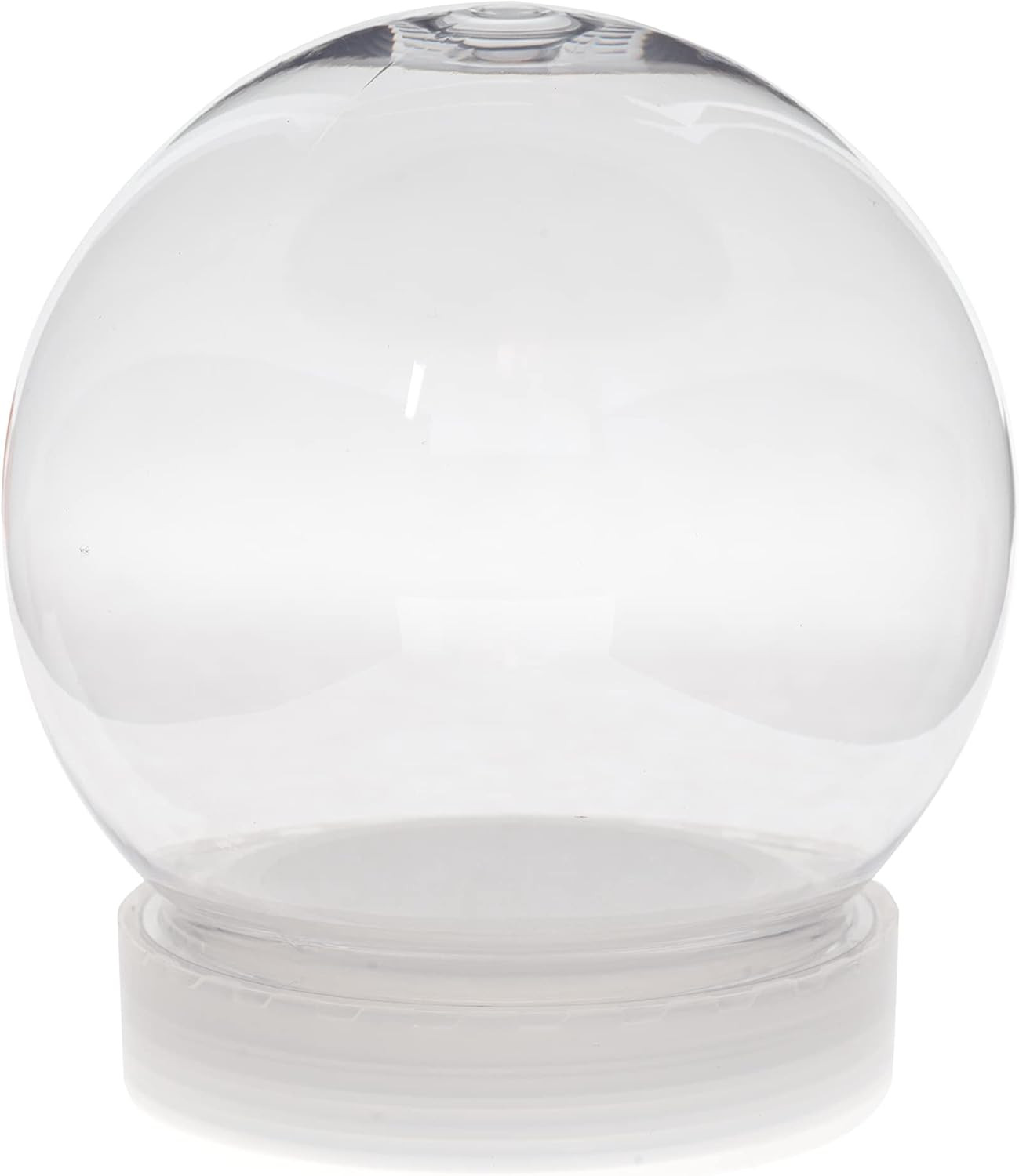 Globo nieve DIY 4 pulgadas 100mm plastico transparente tapa de rosca artesania