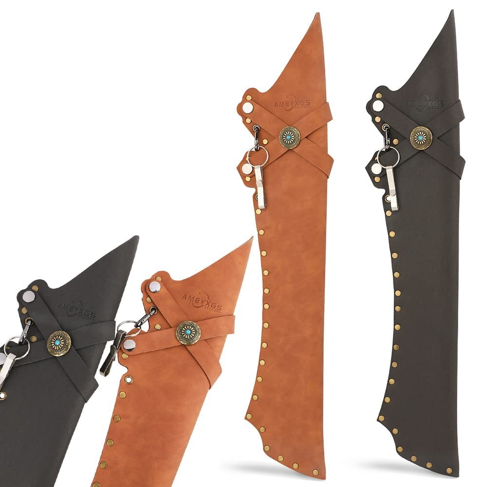 Archery Hip Quiver Waist Hanged Arrow Quiver Traditional Hand Made Leather Ar...