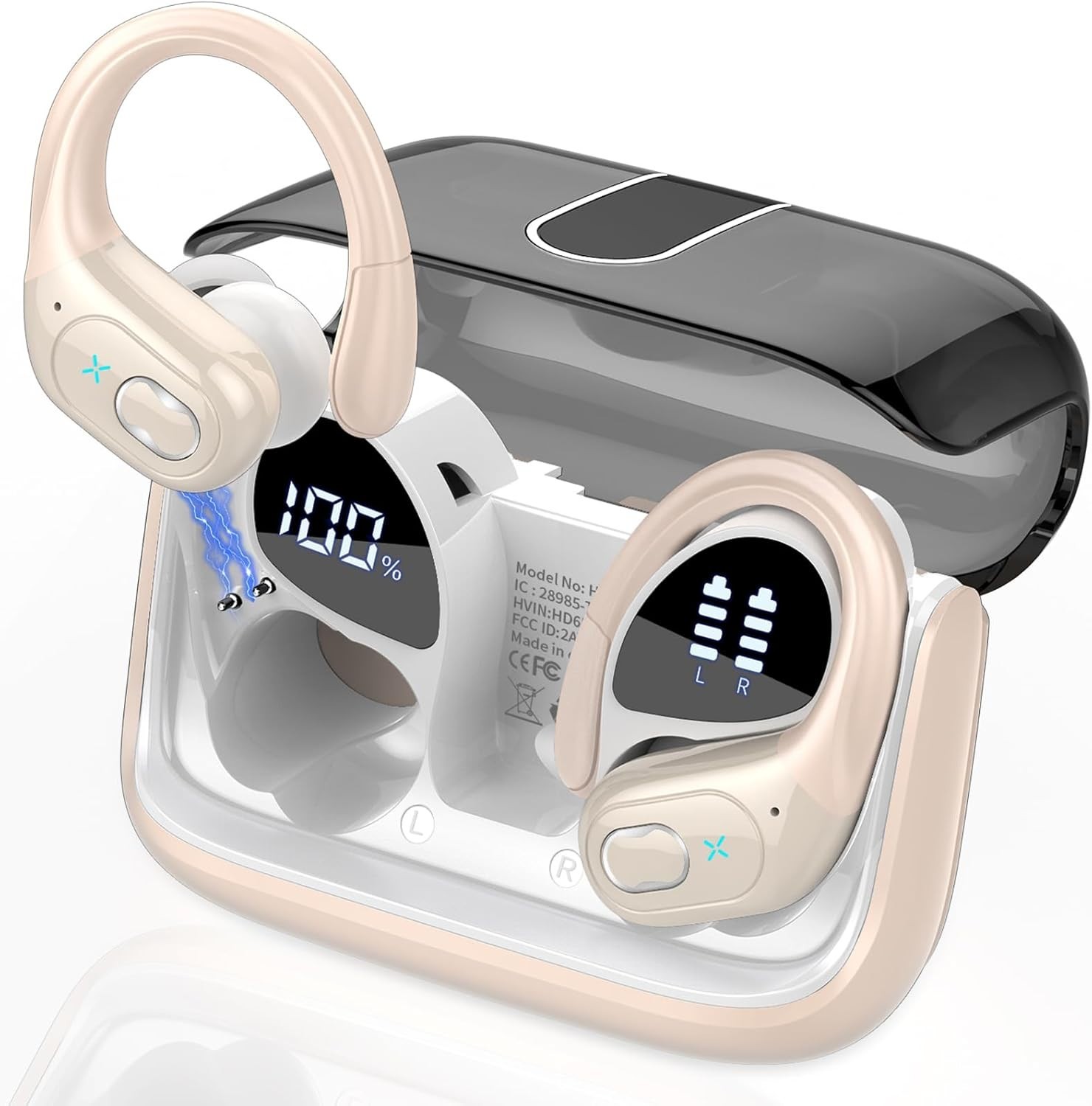 Wireless Earbuds 75hrs Bluetooth 5.4 Headphone Sport, 2026 Bluetooth Earbuds ...