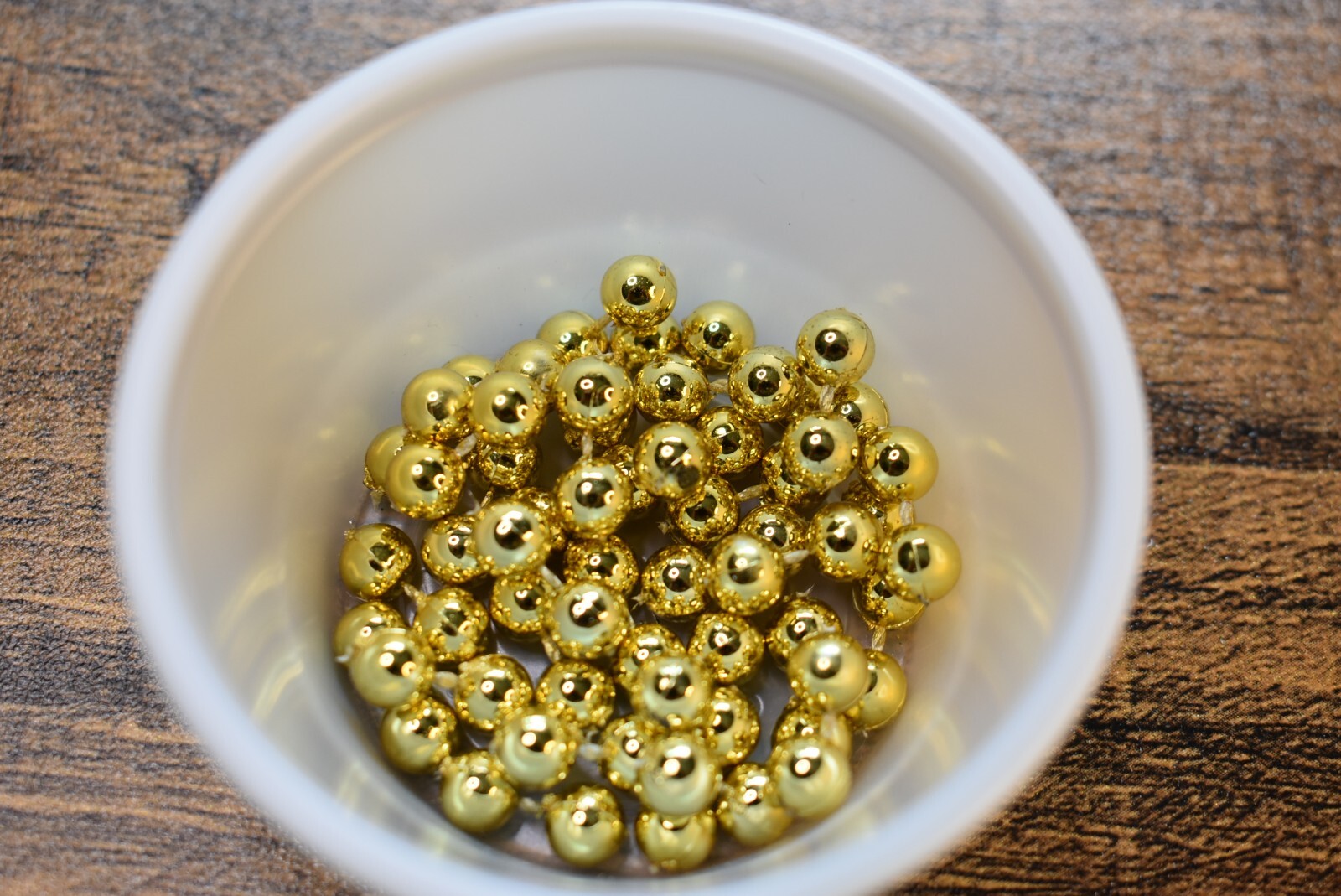 30 3/16" GOLD Plastic Mono Eyes for Fly Tying