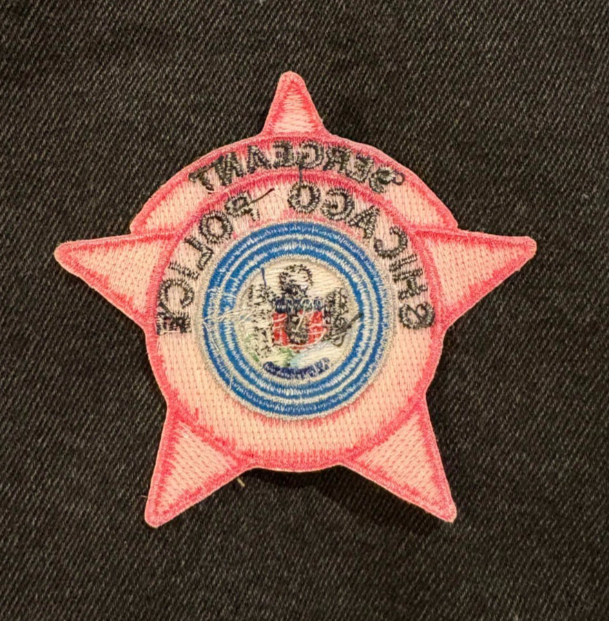 CHICAGO POLICE PINK SERGEANT IL PATCH Breast Cancer Awareness patch pink patch