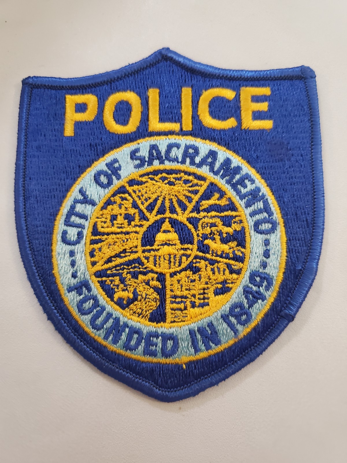 Vintage Sacramento Police Department shoulder patch California