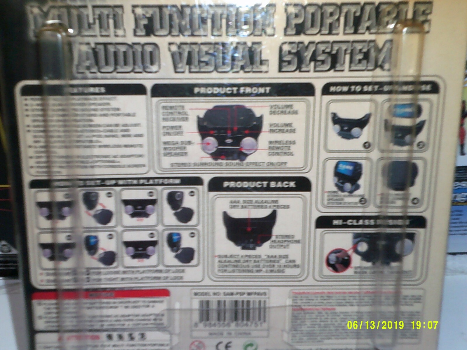 Dragonplus multi function portable audio visual system for brand new