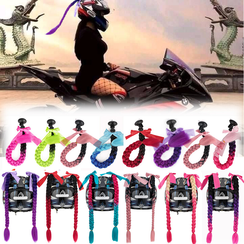 Punk-style Braiding Hair Extensions For Helmet Ponytail Ramp Pigtails Gradient