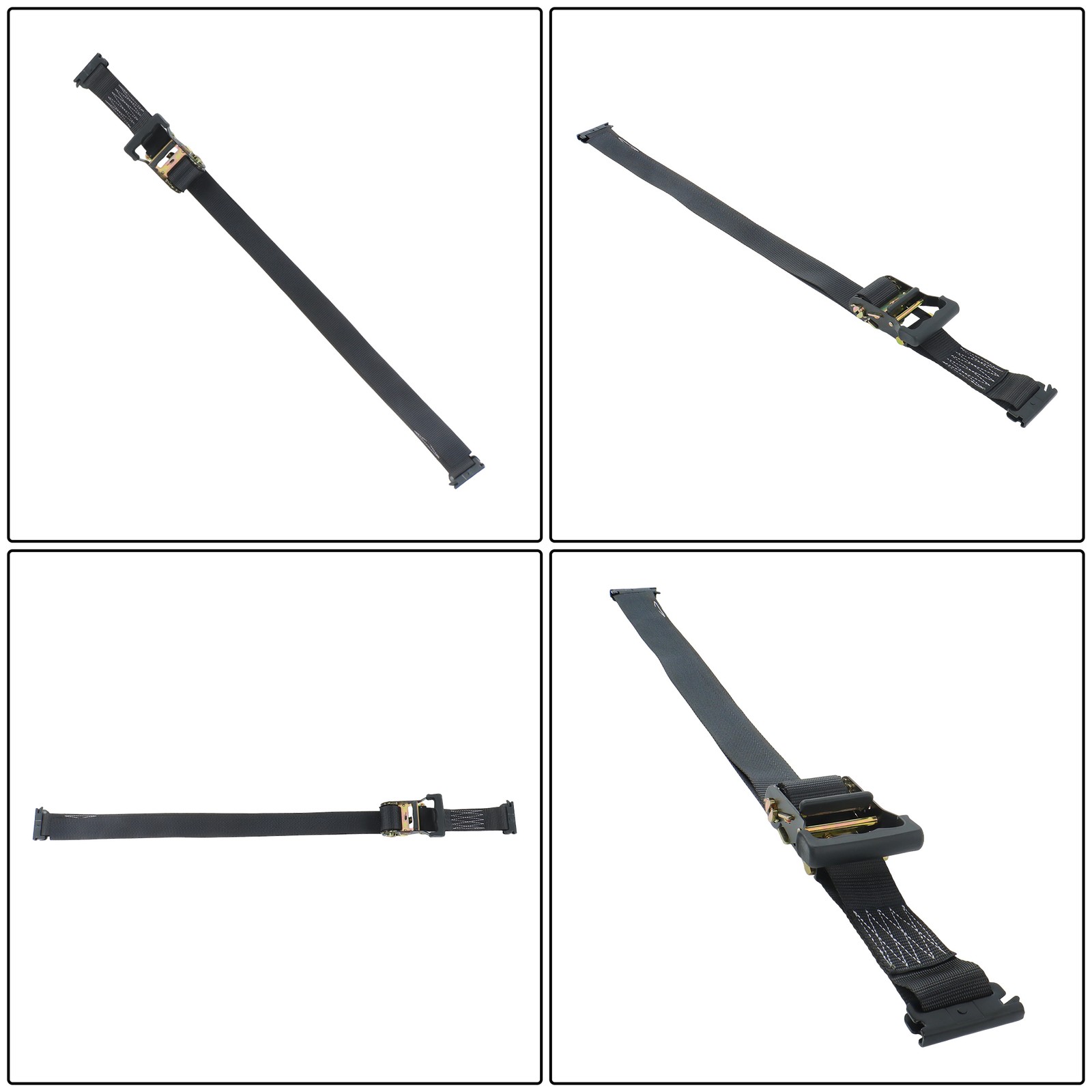 Labwork 2pcs 8' Ratchet Straps Trailer Tire With 4PCS Wheel Chocks For Trailer