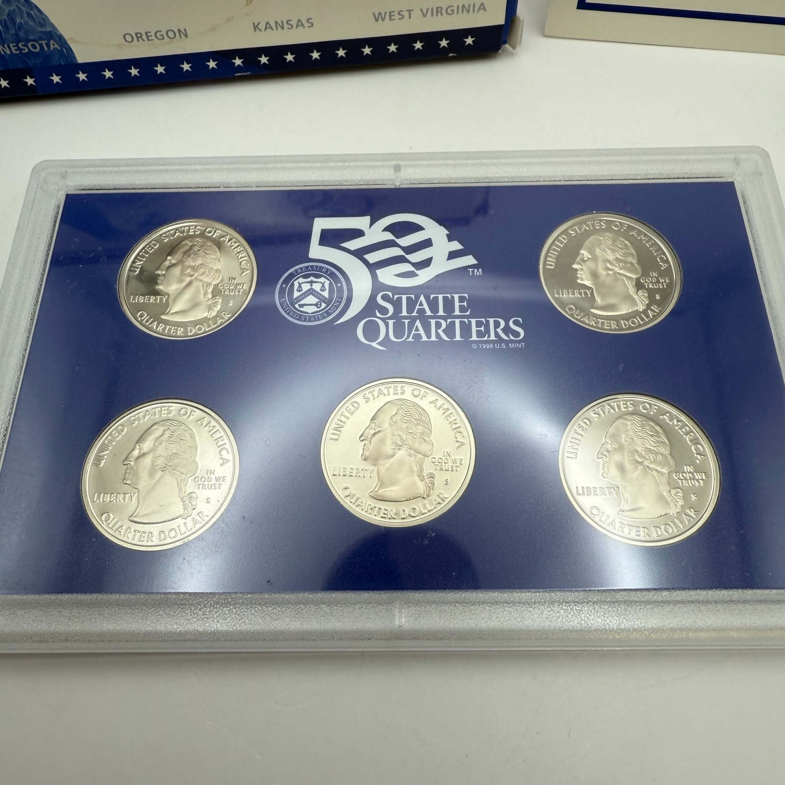 2005 United States Mint Proof Set COA 50 State Quarters