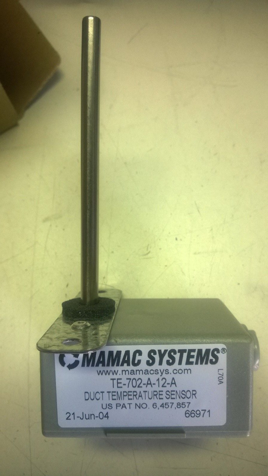 MANAC SYSTEMS TE-702-A-12-A DUCT TEMPERATURE SENSOR