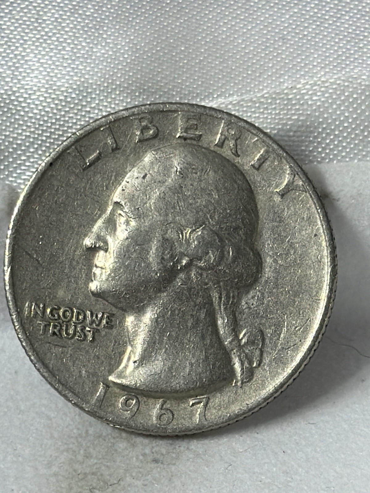 1967-P Washington Quarter • Nice Condition Circulated Better Grade Coin Lot A146