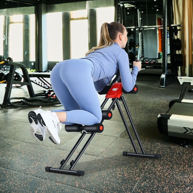 Foldable Abdominal Trainer Home Gym Equipment Adjustable Workout W/ LCD Display