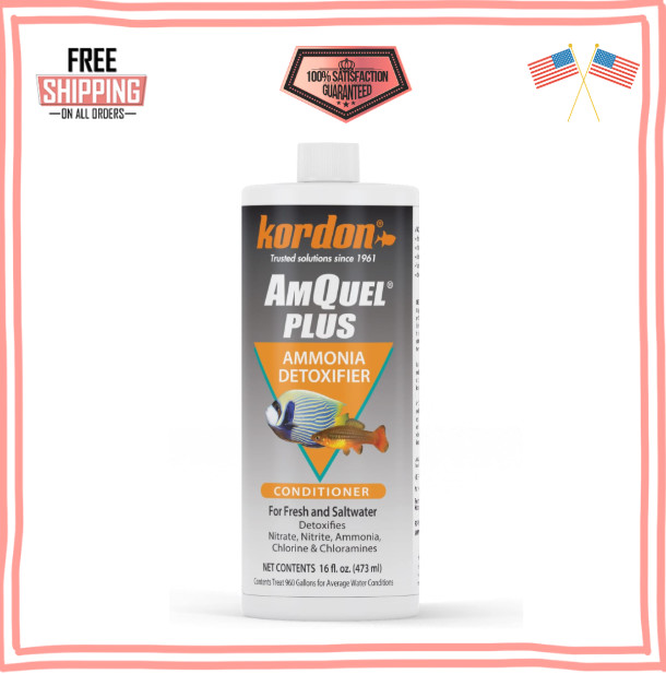 Kordon AmQuel Plus Aquarium Water Conditioner, Ammonia Nitrite Nitrate Remover 1