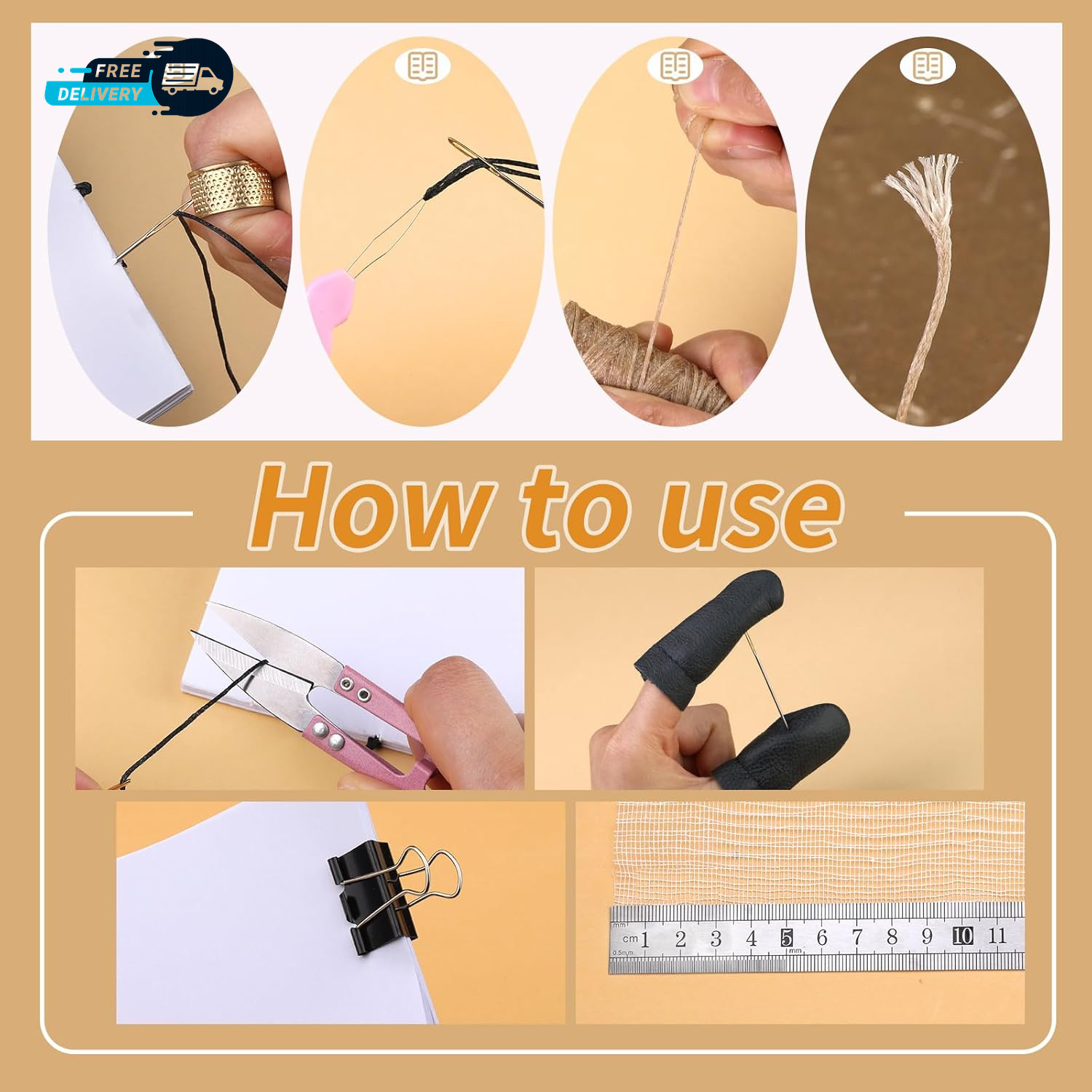 33 Pcs Book Binding Kits 4 Pcs Bone Folder Paper Creaser Paper Folding Tool Book