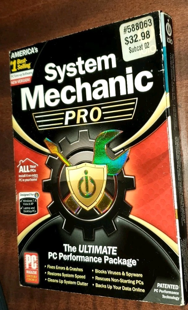 iolo System Mechanic Pro PC Tune Up Software 2011 For Windows 7, 8, Vista & XP