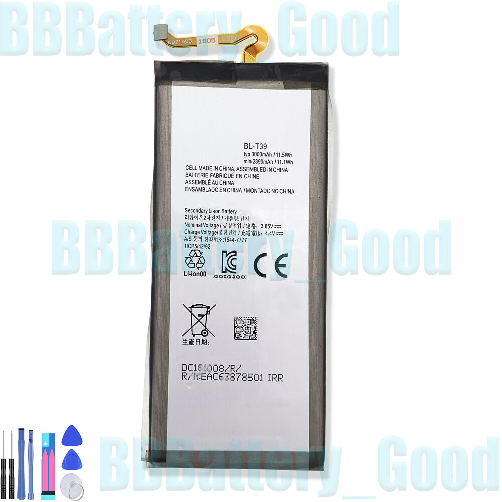Replacement Phone Battery for LG G7 ThinQ / G7+ G710 LMQ610 3000mAh 3.85V BL-T39