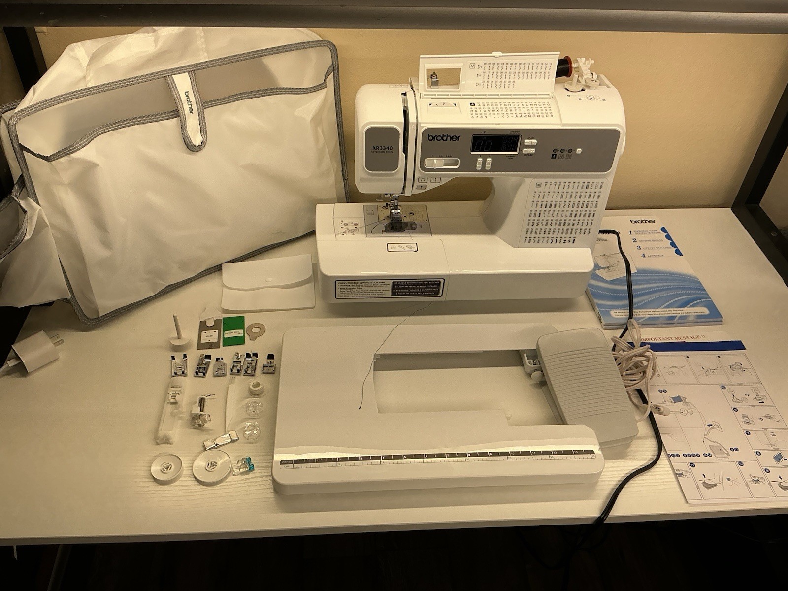 Brother XR3340 Sewing /Quilting Machine/Free hand embroidry!