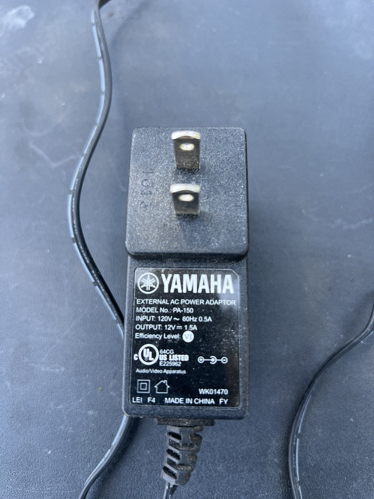 OEM Genuine Yamaha PA-150 12V Adapter for Piano Keyboard Power Supply