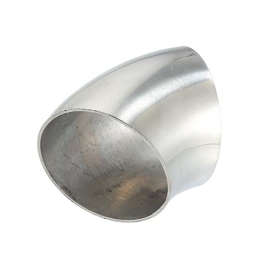 OD 45 Degree Mandrel Bend Exhaust Elbow Pipe SS304 Stainless Steel Bend 2"
