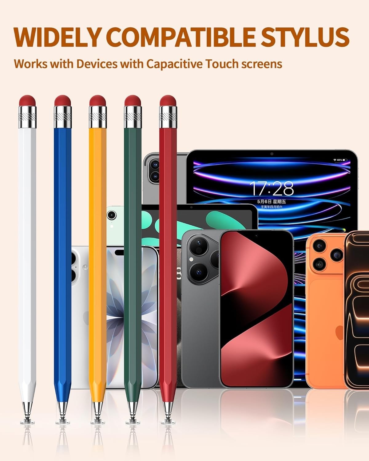 Stylus5-Pack,Stylus Pen for Touchscreen,iPad,Switch.Universal Stylus | High S...