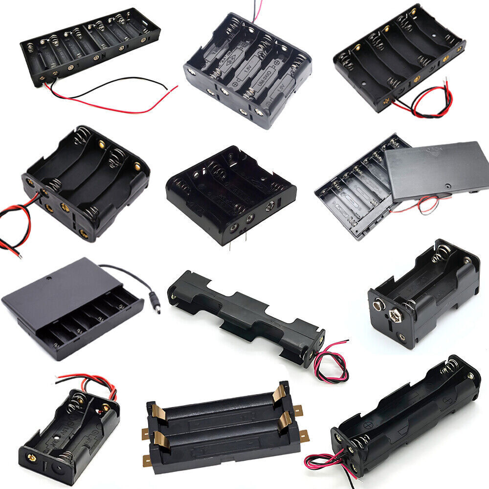 AA Battery Holder 1 2 4 6 8 10 Position Open/ Enclosed Battery Holder Connector
