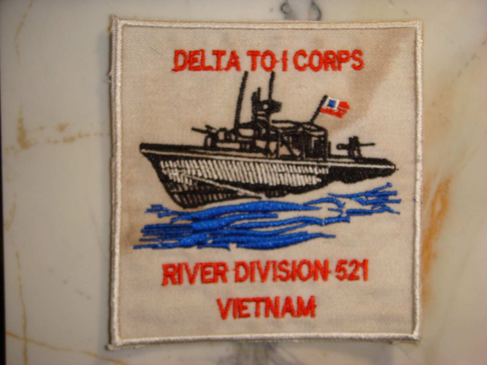 US Navy RIVER DIVISION 521 PBR DELTA TO I CORPS, VIETNAM WAR PATCH
