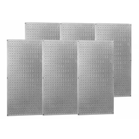 Wall Control 35-P-3296Gv Pegboard Panel, Round 1/4 In Holes, 1 In Hole Spacing,