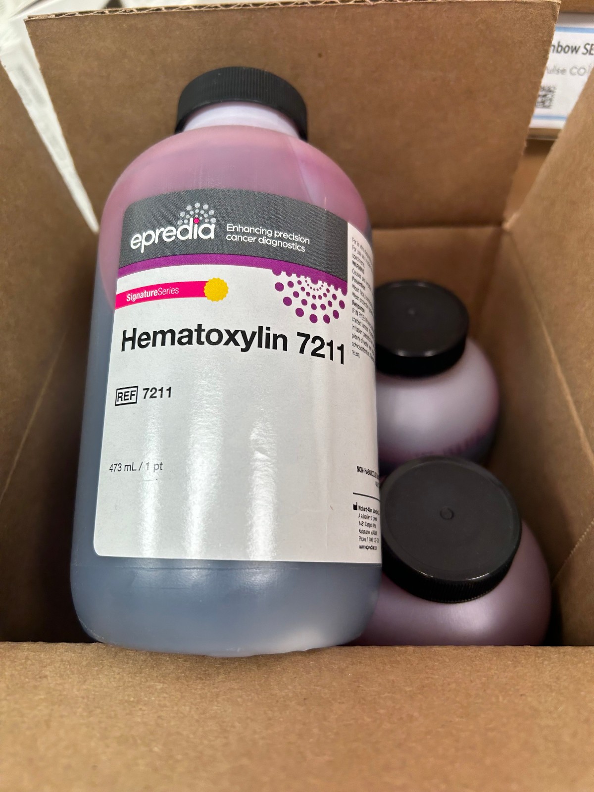 Case of 4 - Epredia Hematoxylin 7211 - 1 Pint Bottle - Exp 10/17/2026+