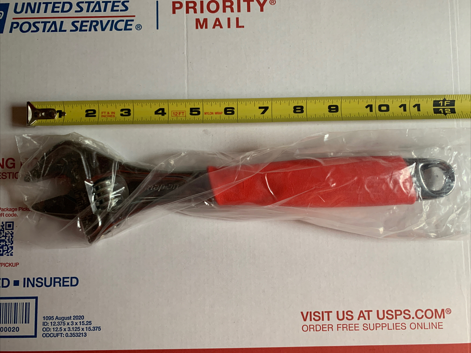 Snap-on 12” Flank Drive Plus Adjustable Wrench