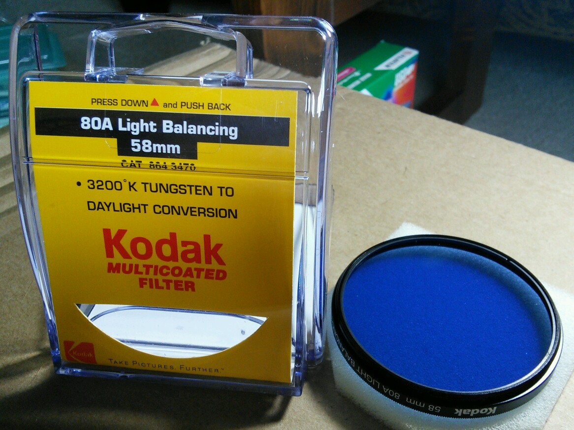 Kodak No 80A Light Balancing 58mm Filter Lens CAT 8643470