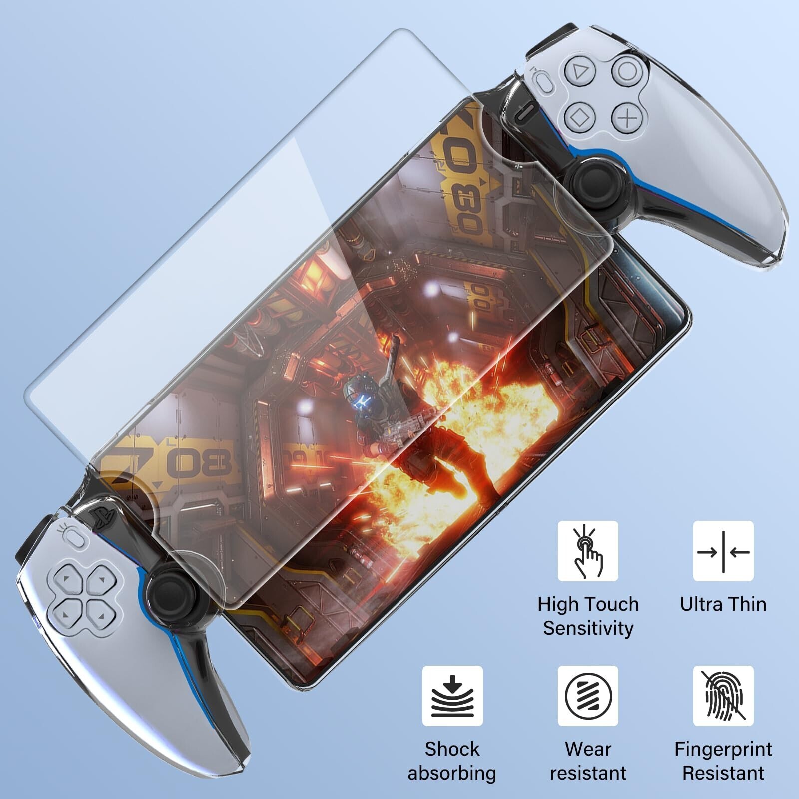 HEYSTOP Carrying Case for PlayStation Portal Remote Player Screen Protector 💯