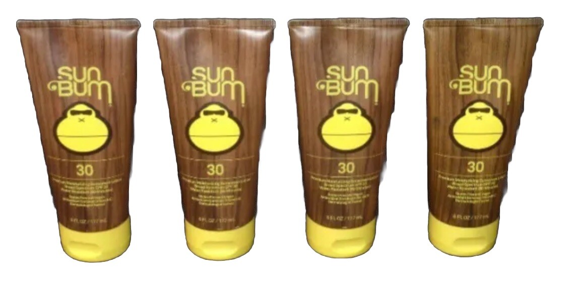Original Sun Bum SPF 30 Moisturizing Sunscreen Lotion 6 Fl Oz (4PACK) Exp 04/24