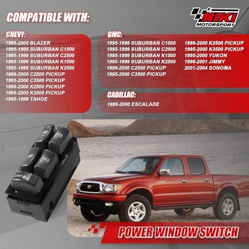 Window Switch Driver Side,Nikimotorsport Power Window Switch Chevy-15151360