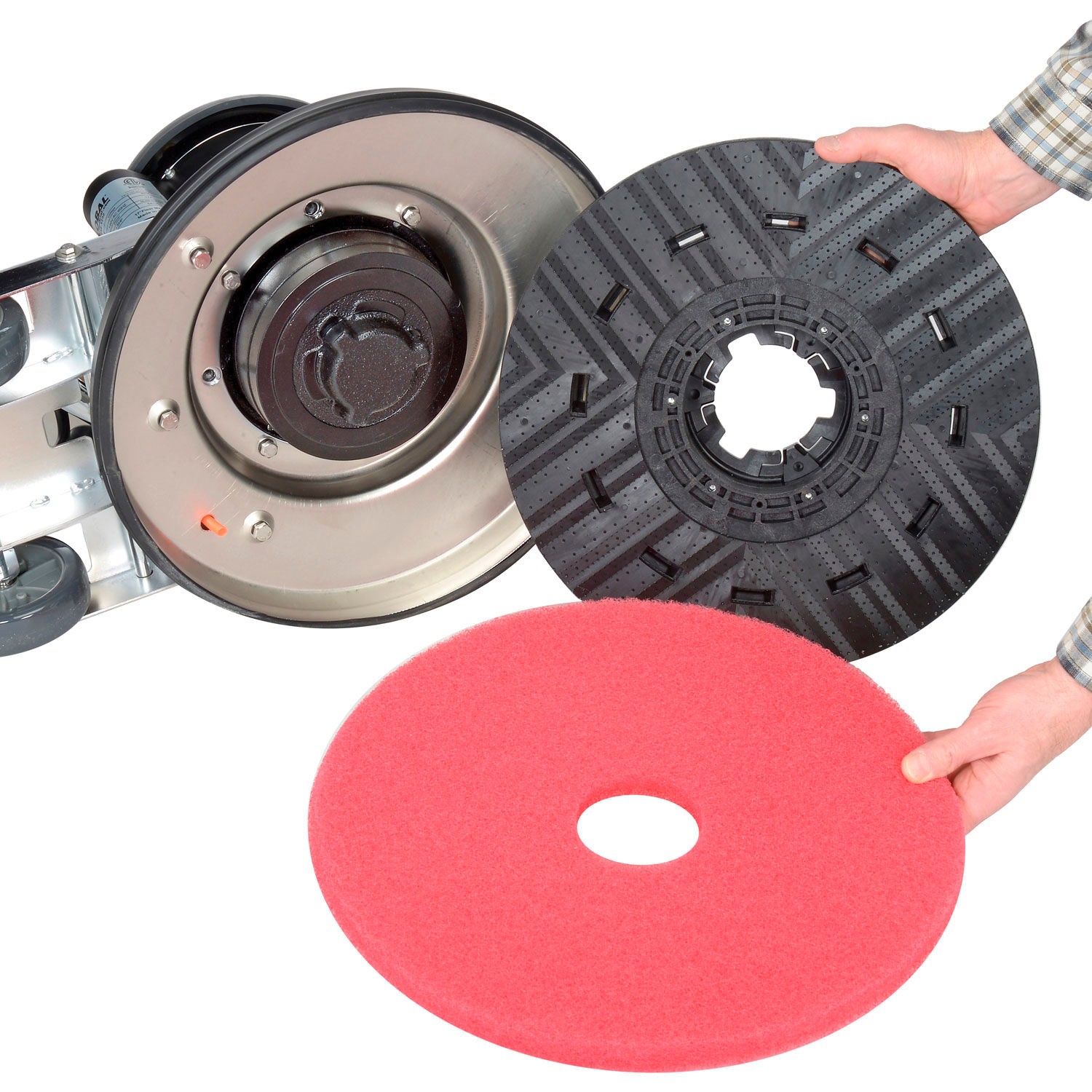 Global Industrial Corded Floor Machine 17" Cleaning Width