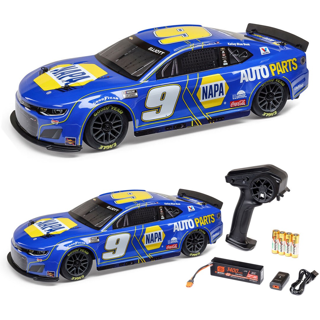 Losi 1/12 NASCAR RC Chase Elliot #9 NAPA 2025 Chevrolet Camaro ZL1 RTR