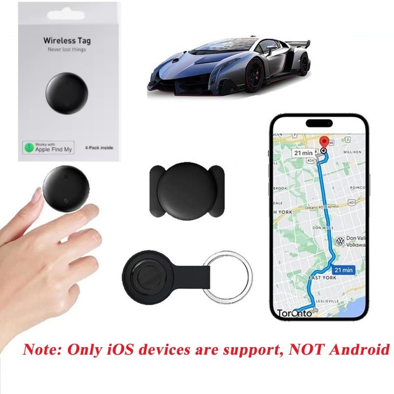 GPS Tracker for Vehicles Hidden Car Tracking Device Compatible with iPhone iOS