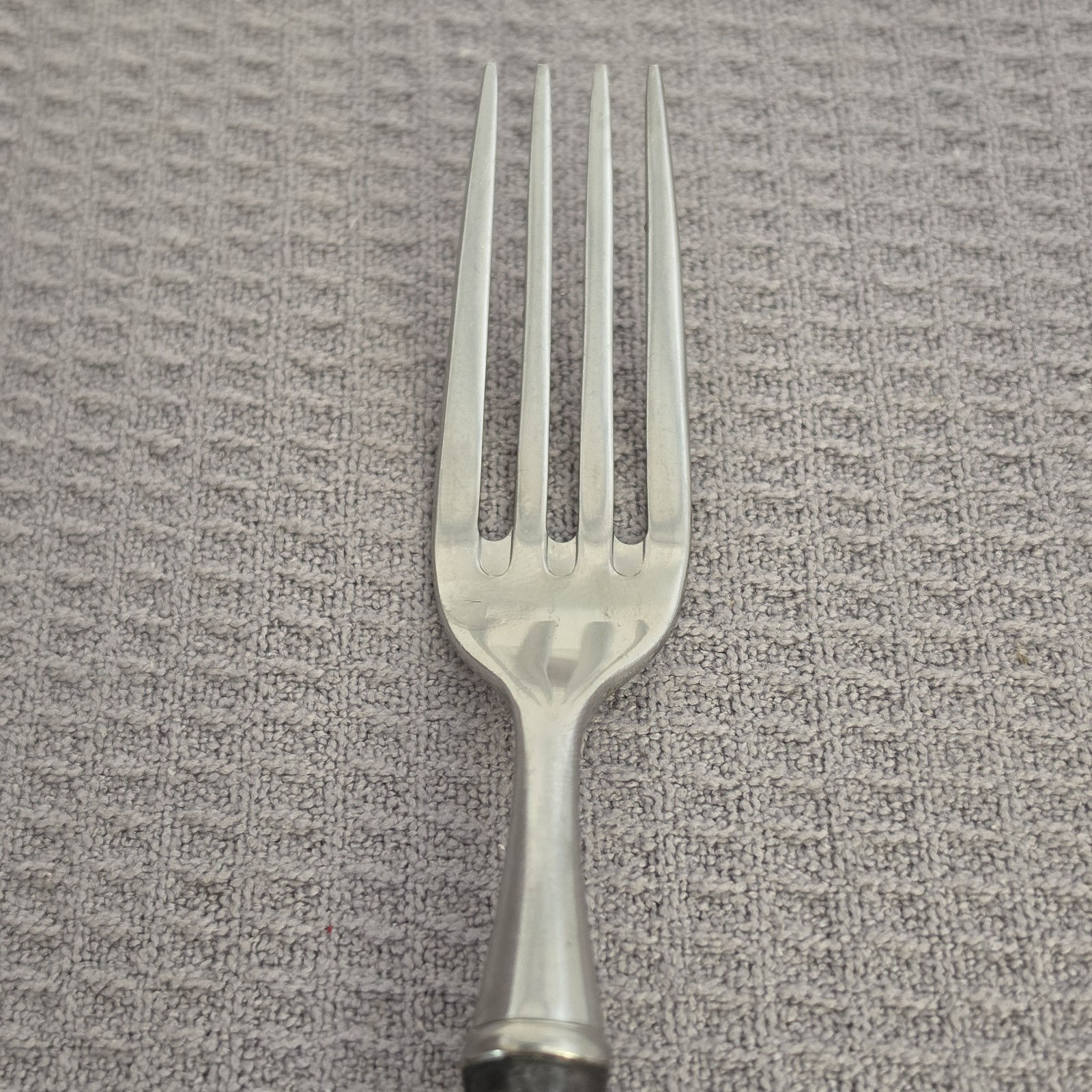 WILLIAMS SONOMA CUPOLA Dinner Fork TWO-TONE Hammered Stainless Flatware