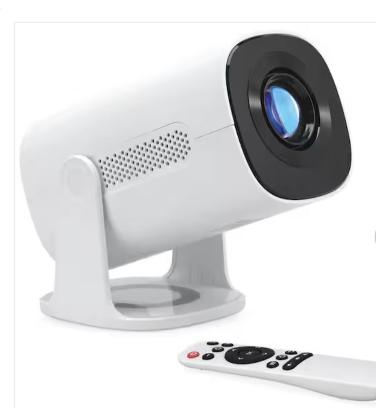 GPX Beam+ 1280 x 720 LED Projector with 110 ANSI Lumens, Bluetooth, White
